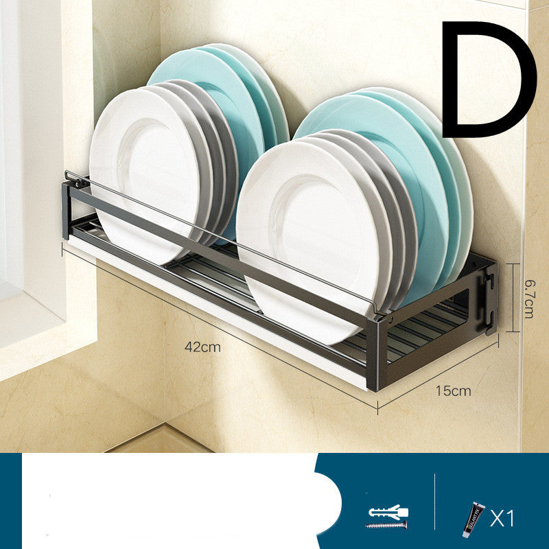 Perforation-free Wall-mounted Knife Storage Rack For Kitchen
