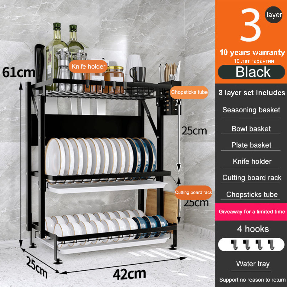 Kitchen Storage Rack Stainless Steel