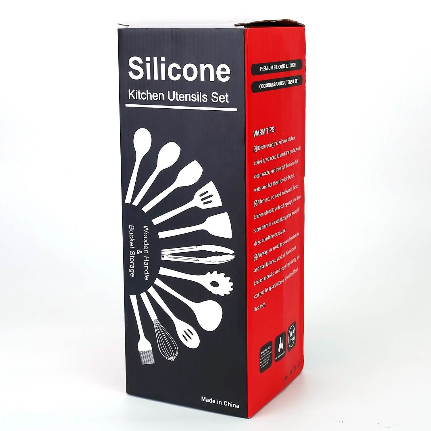 11-Piece: Silicone Cooking Utensil Set