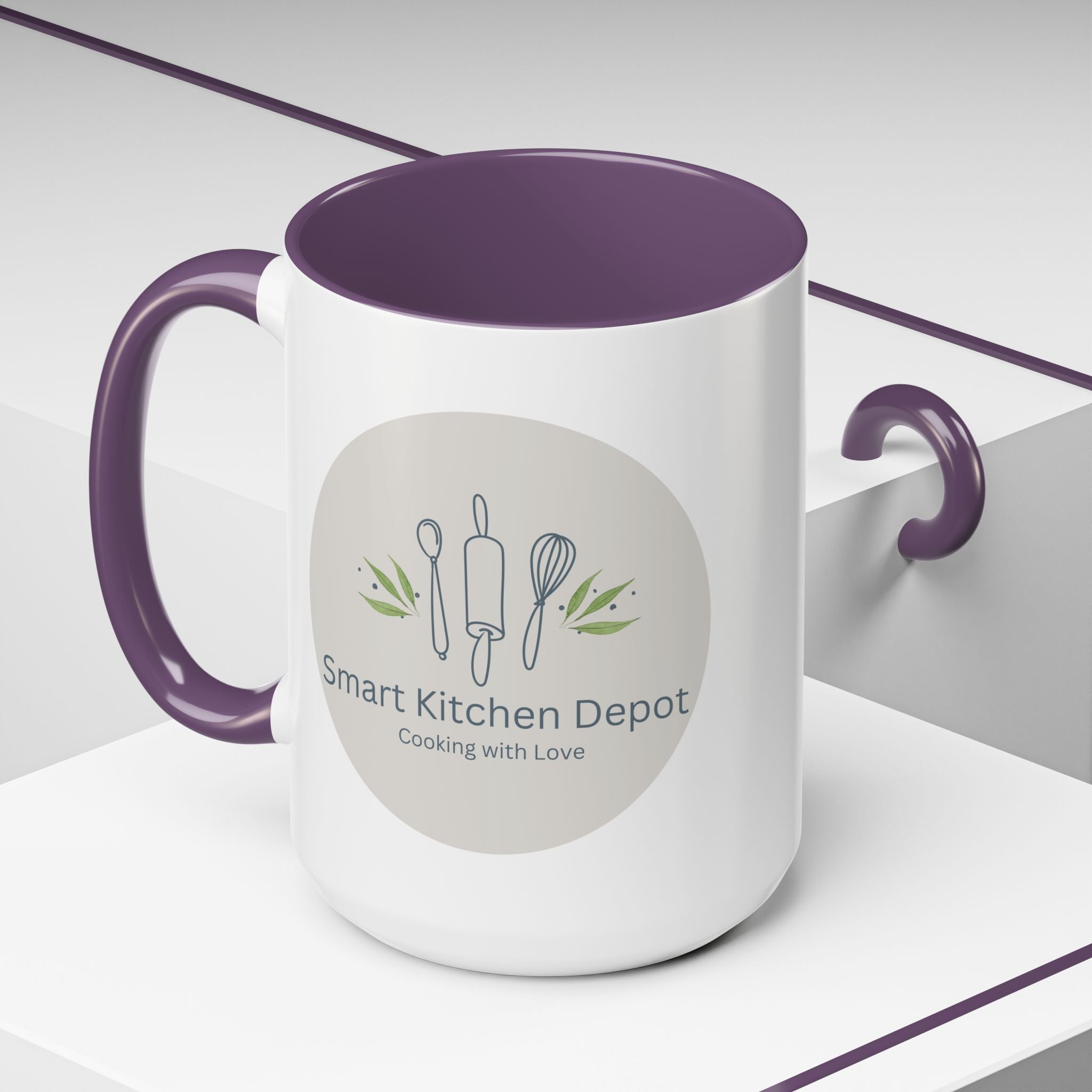 Smart Kitchen Depot Accent Mug — 11/15oz Coffee Cup