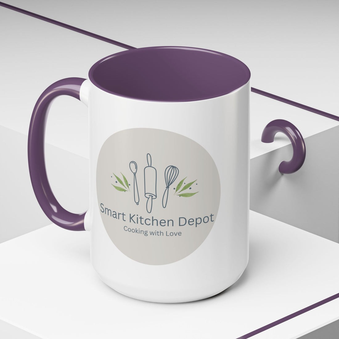 Smart Kitchen Depot Accent Mug — 11/15oz Coffee Cup