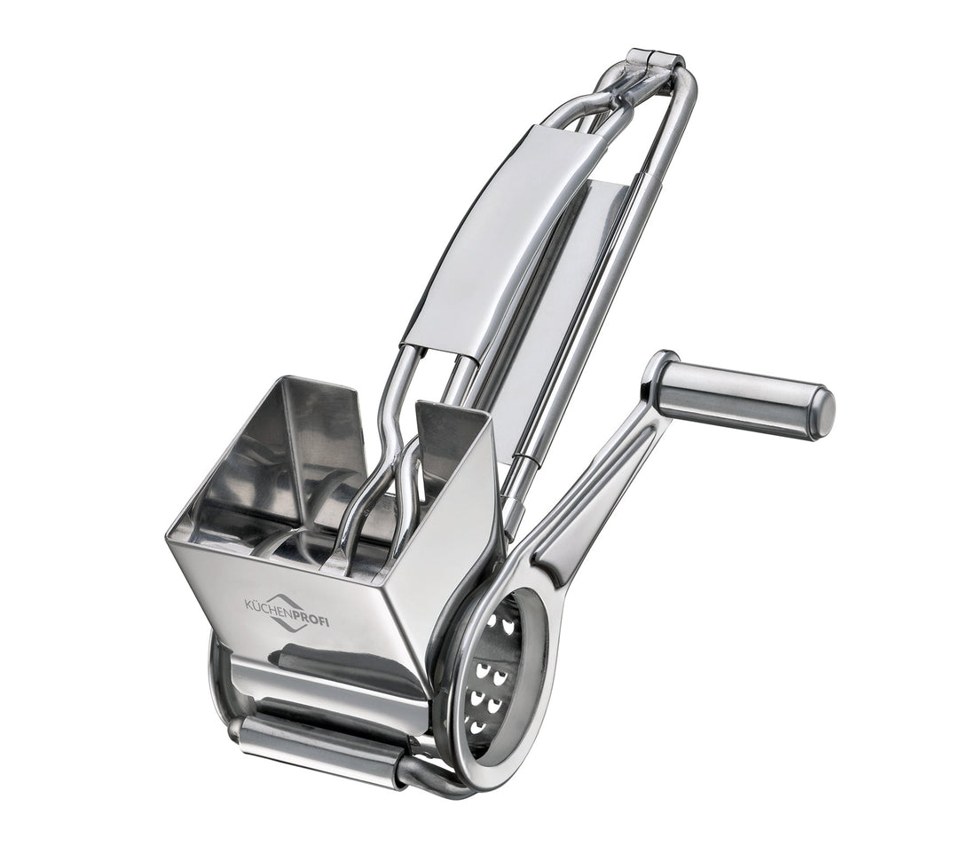 Stainless Steel Single Drum Rotary Cheese, Chocolate, and Nuts Grater