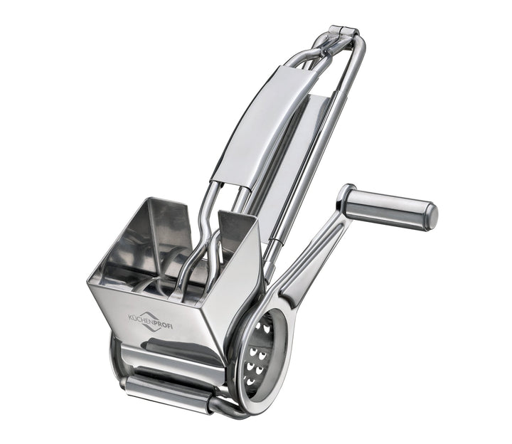Stainless Steel Single Drum Rotary Cheese, Chocolate, and Nuts Grater