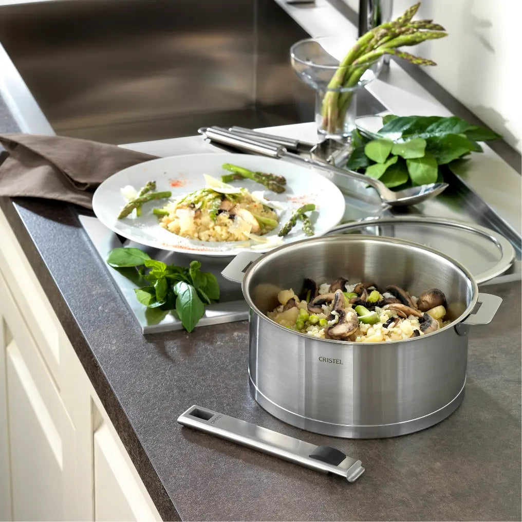 Stainless steel 13 Piece Set Strate Detachable Handles