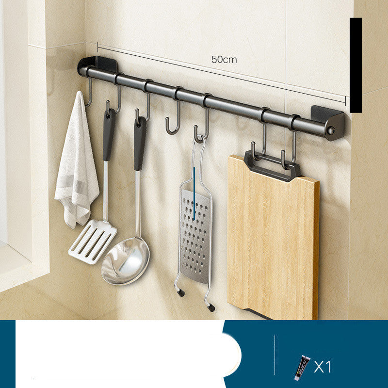 Perforation-free Wall-mounted Knife Storage Rack For Kitchen