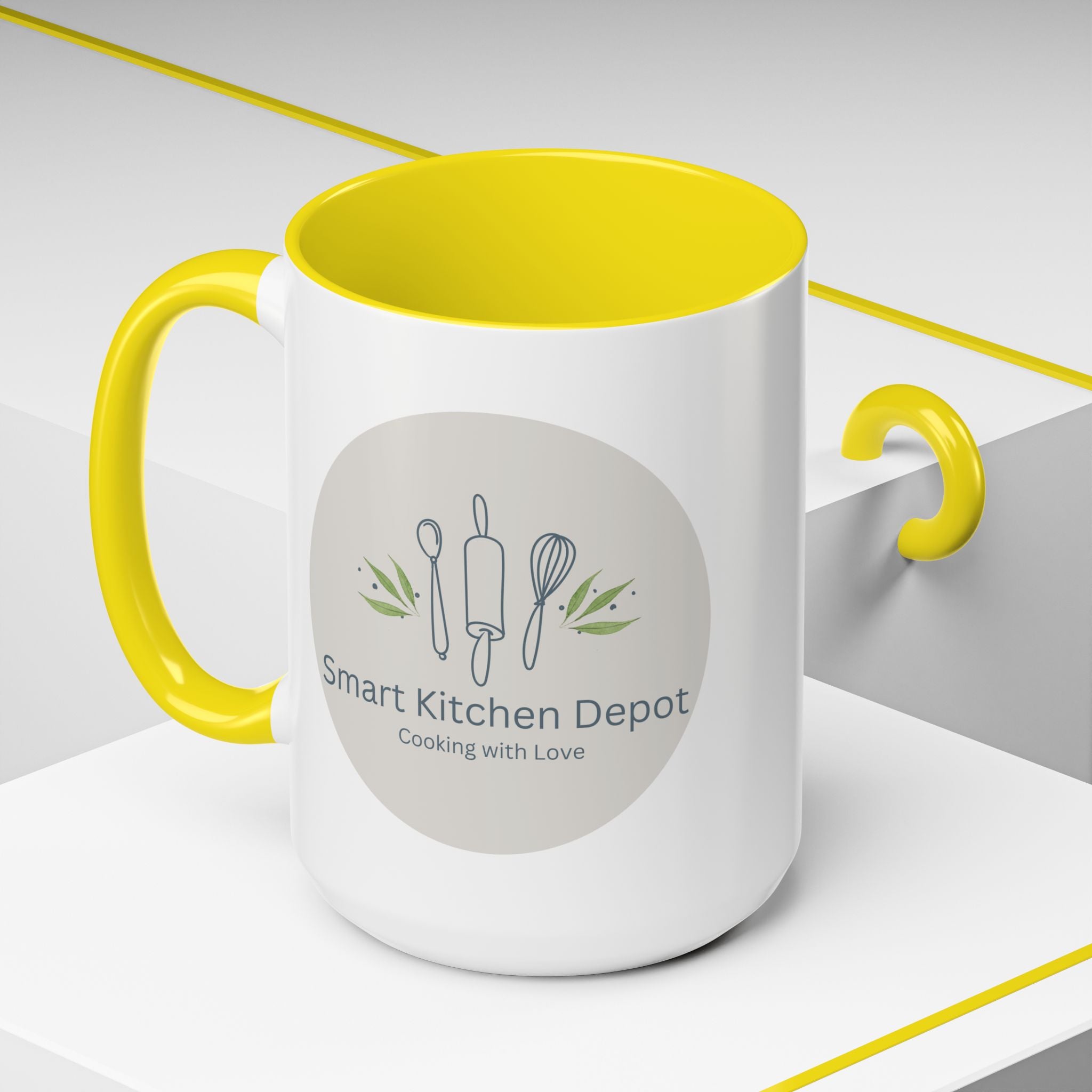 Smart Kitchen Depot Accent Mug — 11/15oz Coffee Cup