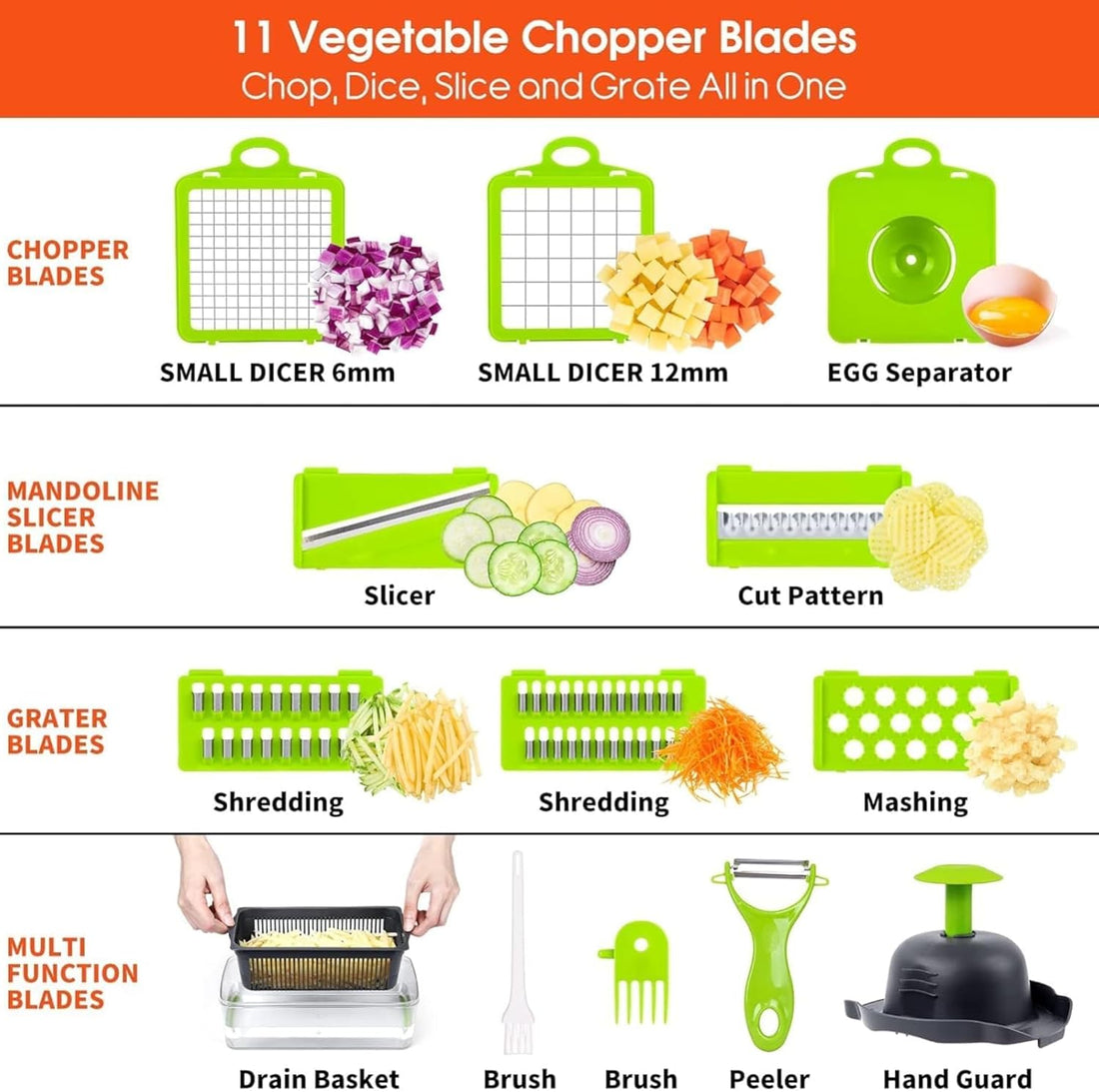 Big Kitchen Vegetable Chopper 16-in-1 Pro Onion & Food Slicer