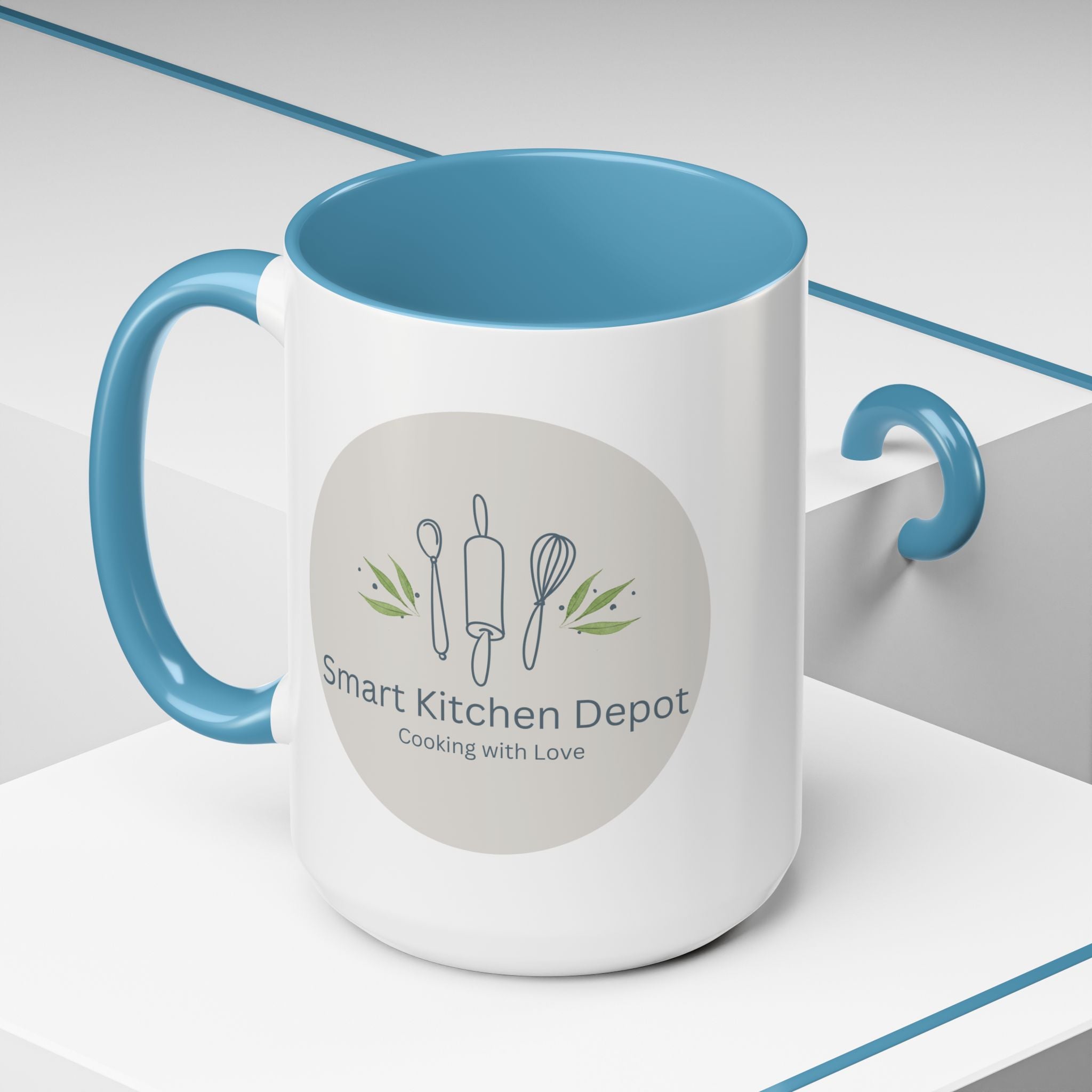 Smart Kitchen Depot Accent Mug — 11/15oz Coffee Cup