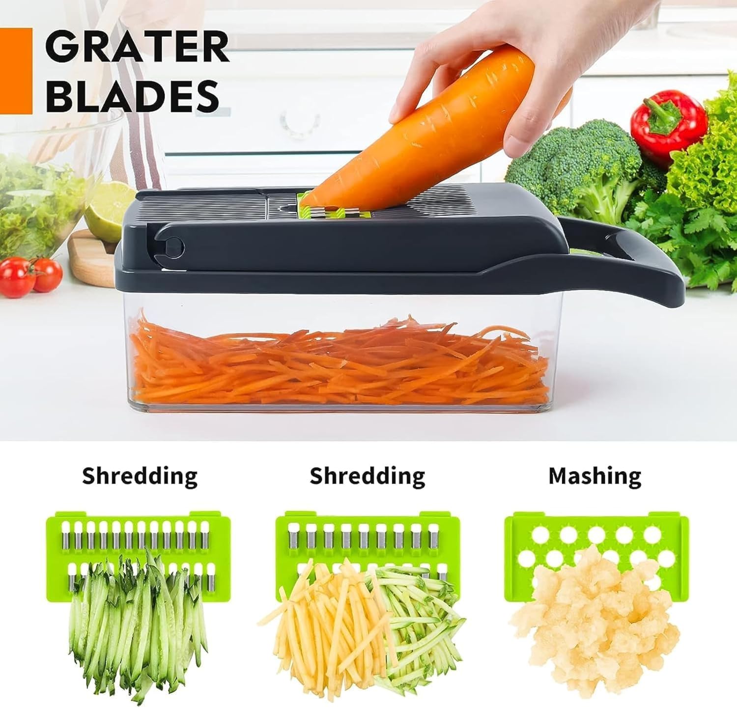 Big Kitchen Vegetable Chopper 16-in-1 Pro Onion & Food Slicer