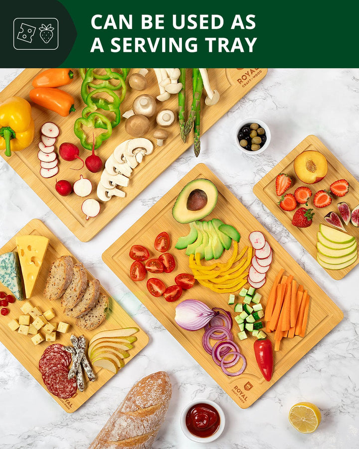 Cutting Board Set of 4, Bamboo