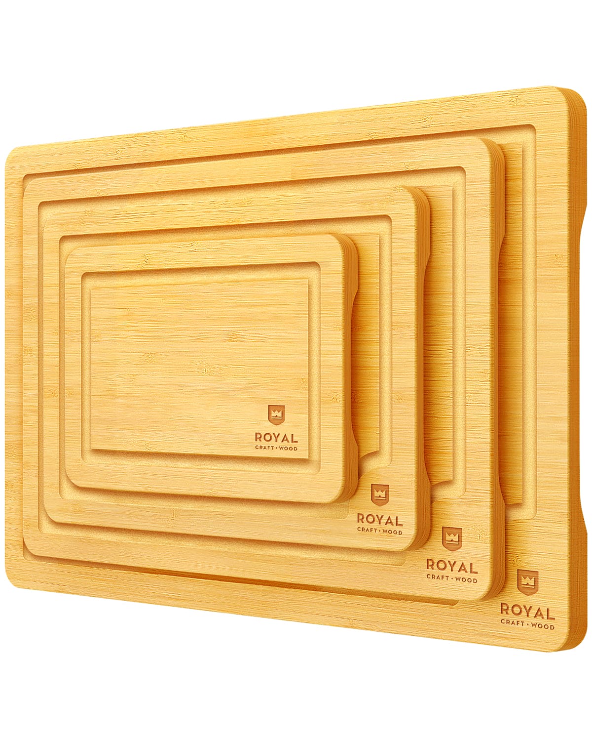 Cutting Board Set of 4, Bamboo