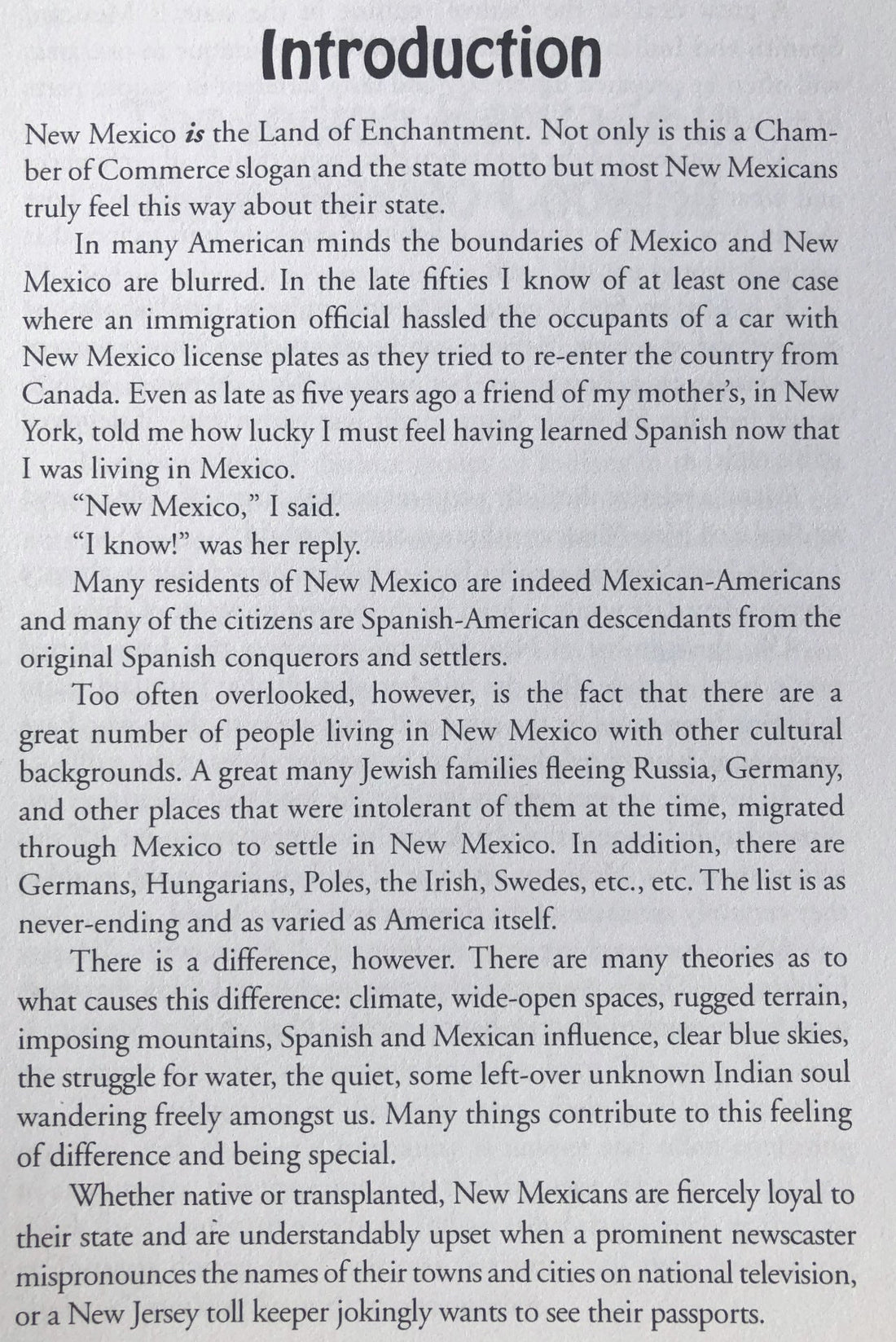 "New Mexico Cookbook"