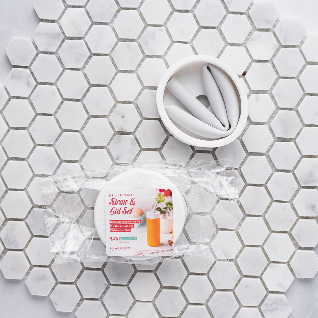 Straw Lids for Original Series Glass Bottles, 16oz size