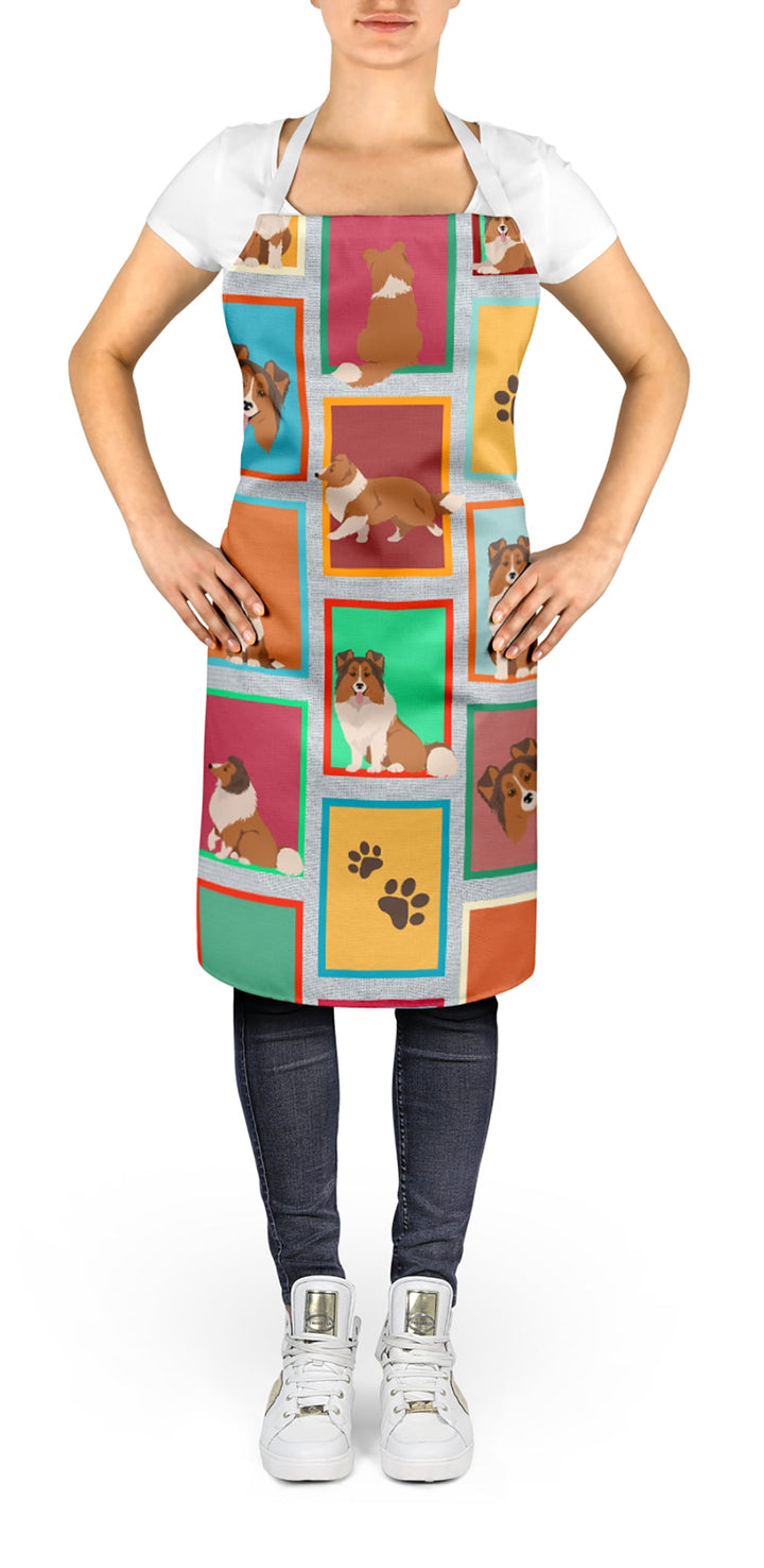Lots of Sheltie Apron – Artist-Designed Kitchen, BBQ & Craft Apron