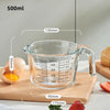 DecorBites™ Borosilicate Glass Measuring Cup Jug, Large Capacity for Baking, Cooking, Kitchen