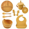 Food Grade Silicone Baby Feeding Dish Set Suction Plate Cup