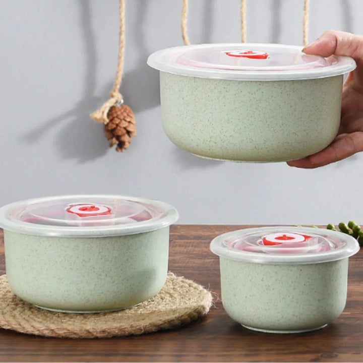 3PCS Bento Food Storage Containers – Microwaveable Meal Prep Box