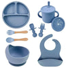Food Grade Silicone Baby Feeding Dish Set Suction Plate Cup