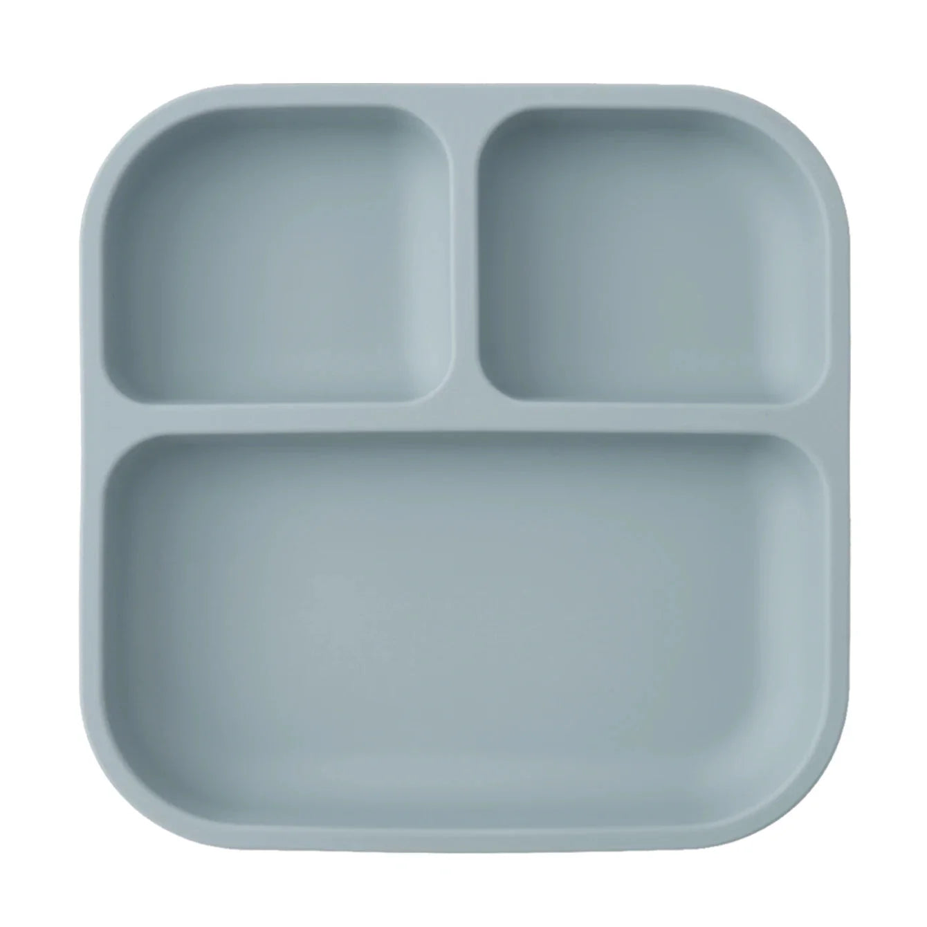 BPA Free Silicone Divided Suction Baby Plate