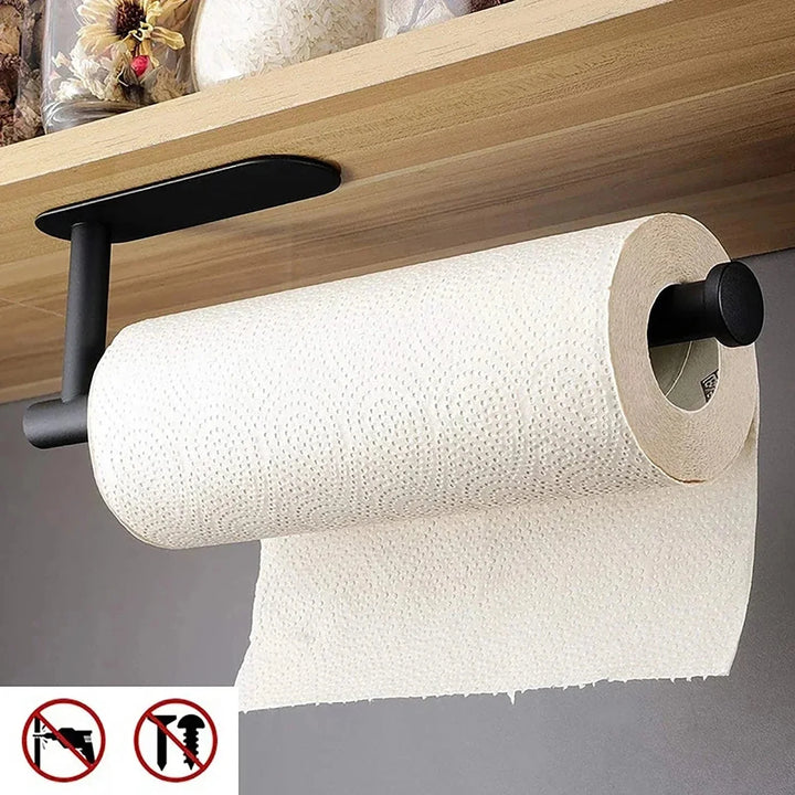 Adhesive Kitchen Paper Towel Holder – Tissue Hanger & Napkin Rack