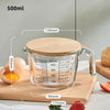 DecorBites™ Borosilicate Glass Measuring Cup Jug, Large Capacity for Baking, Cooking, Kitchen