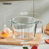 DecorBites™ Borosilicate Glass Measuring Cup Jug, Large Capacity for Baking, Cooking, Kitchen