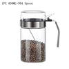 DecorBites™ Glass Seasoning Pot with PP Lid Kitchen Supplies