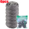 30/1pcs Steel Wire Dishwashing Cleaning Ball Kitchen Pot Pans Dishes Oil Rust Remover Brushes