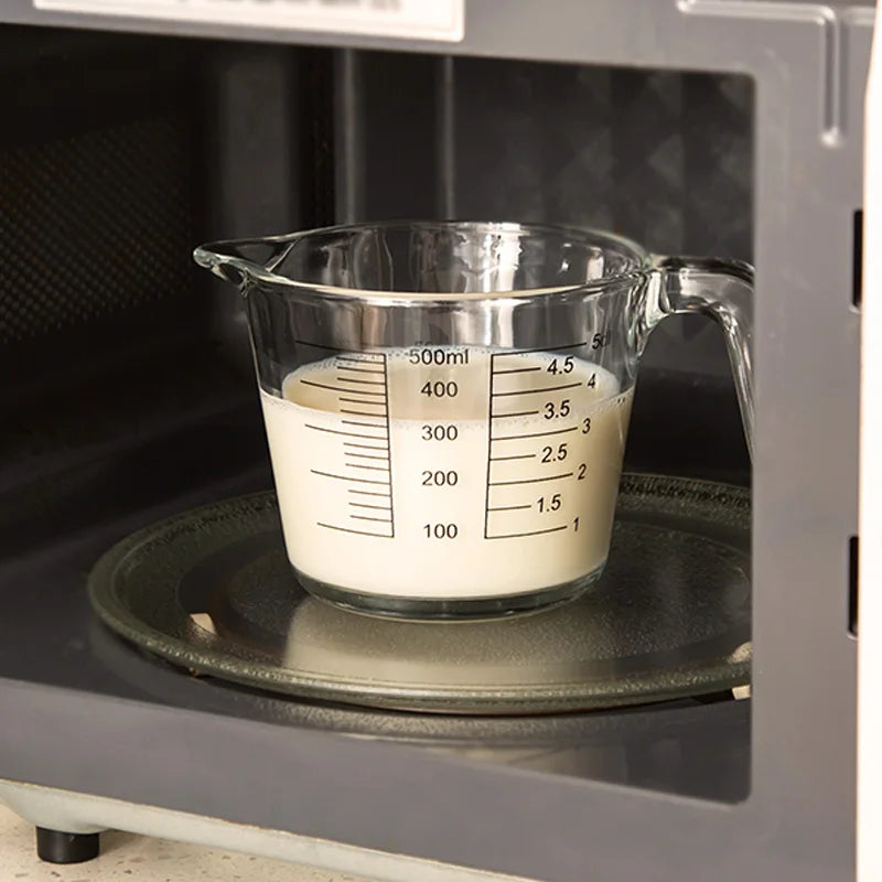 DecorBites™ Borosilicate Glass Measuring Cup Jug, Large Capacity for Baking, Cooking, Kitchen