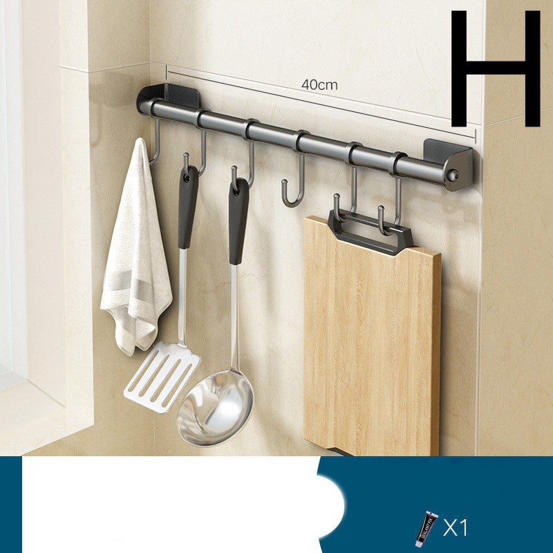Perforation-free Wall-mounted Knife Storage Rack For Kitchen