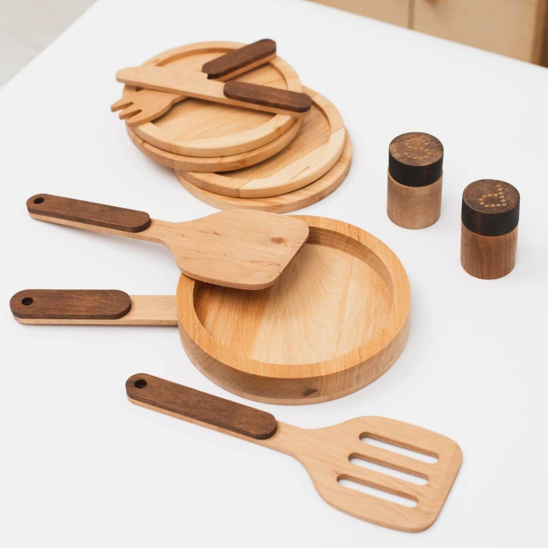 Wooden Play Kitchen Dishes