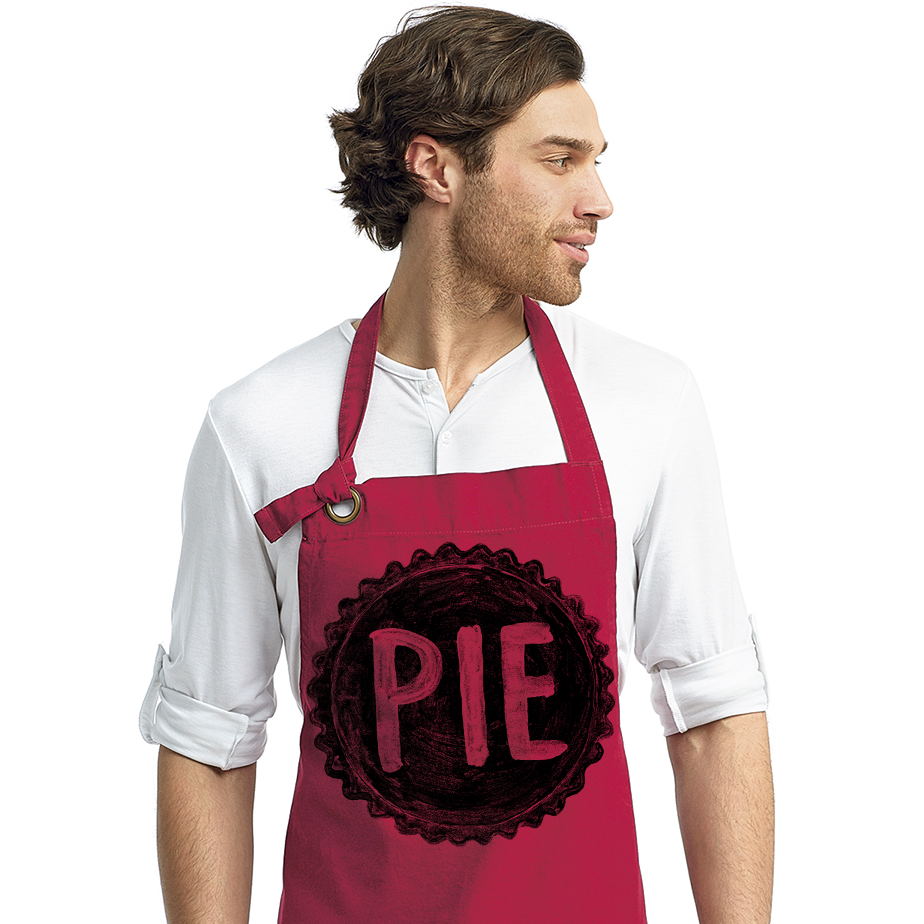 Pie Baker's Canvas Cooking Apron | Screen Printed Pie Apron