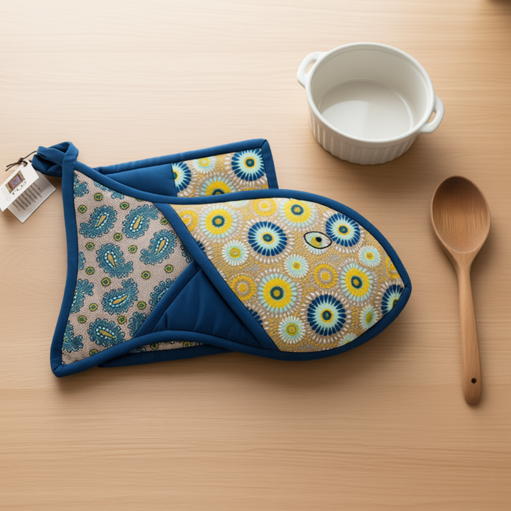 'Pwason' Fish Oven Mitt Set