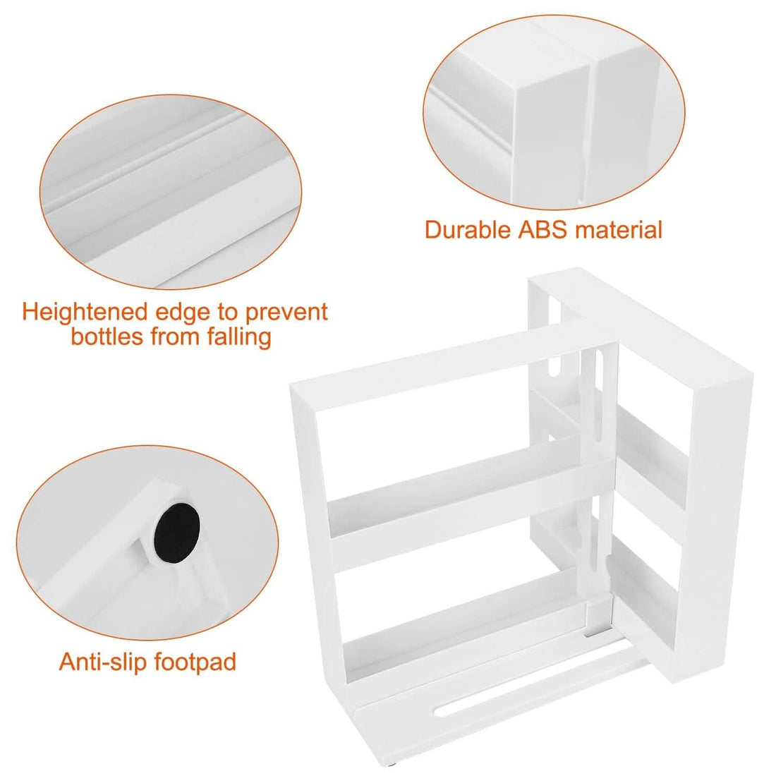 Swivel Cabinet Organizer Revolving Kitchen Rack Spice Organizer